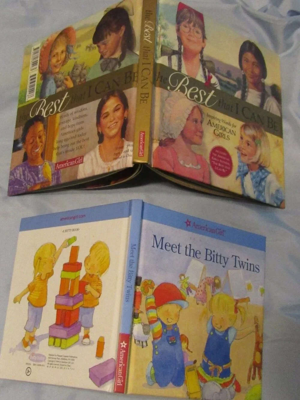 Lot 2 American Girl Hardcover Books THE BEST THAT I CAN BE +MEET THE BITTY TWINS